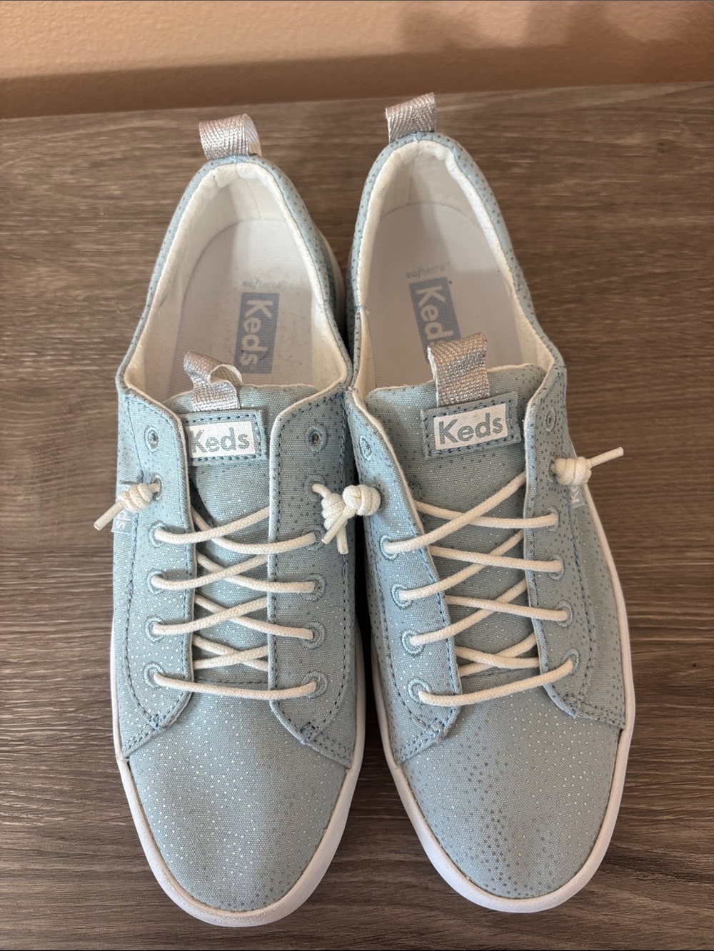 Keds Powder Blue Low-Top Sneakers Women’s size 7.5 - Picture 2 of 5